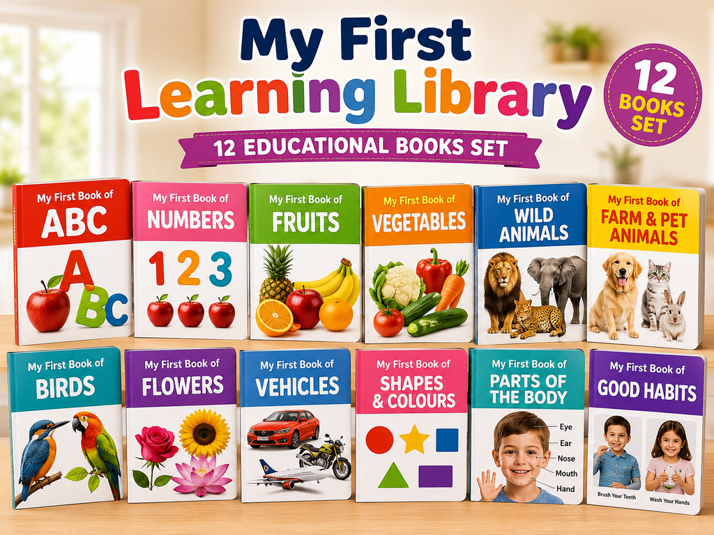 12-Piece Early Learning Books Set