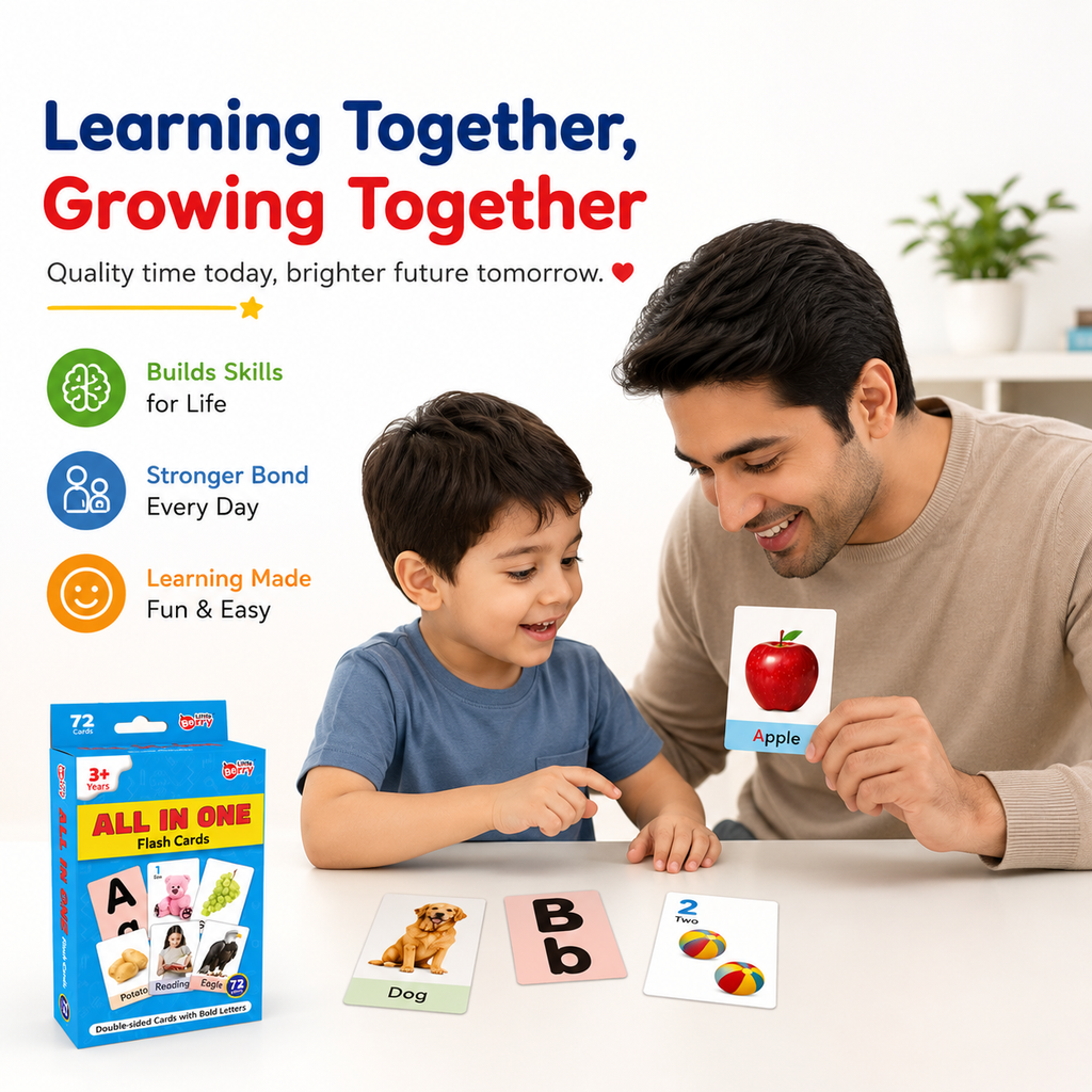 72 All-in-One Educational Flash Cards for Kids