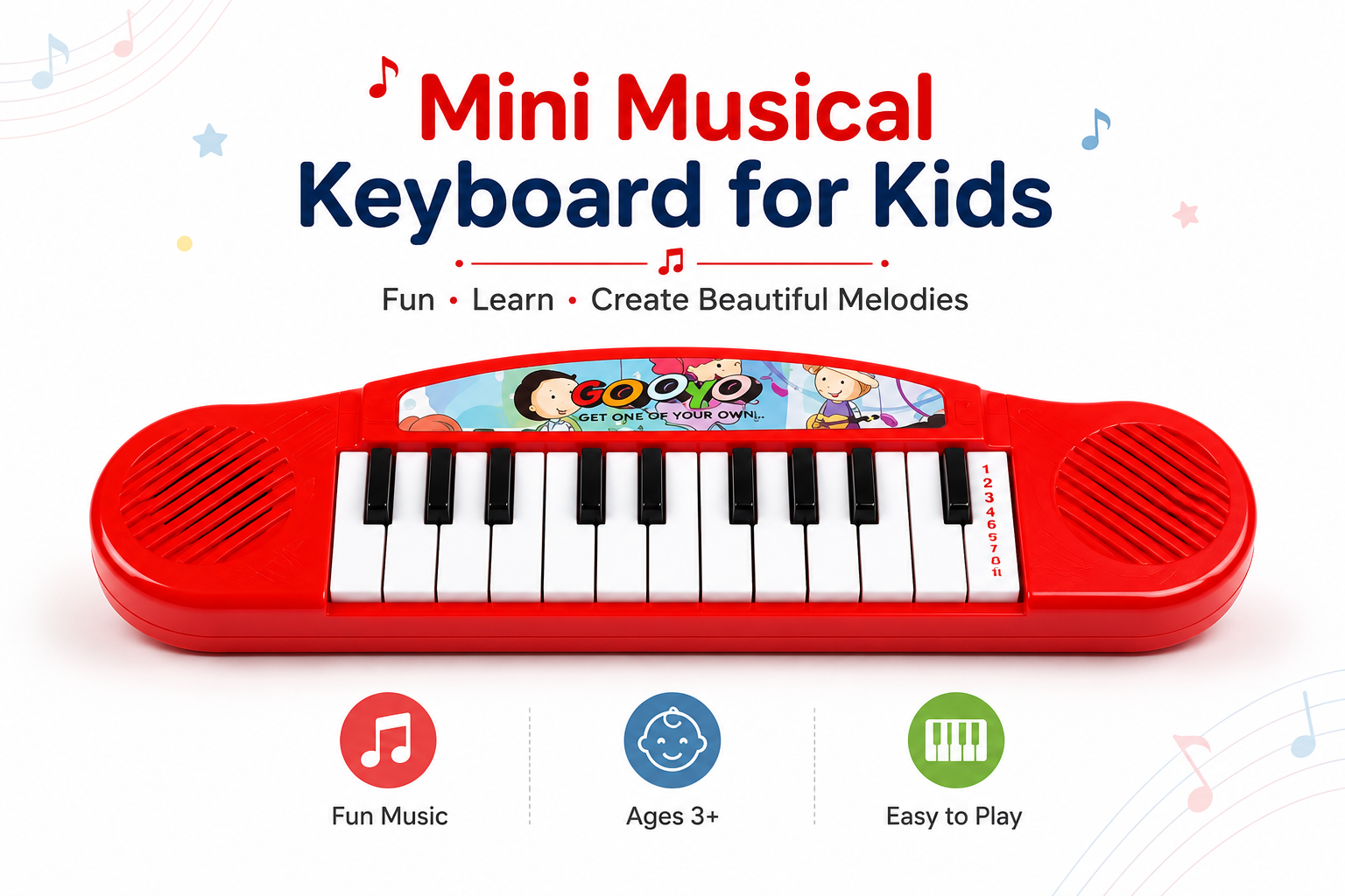 Mini Musical Keyboard For Kids