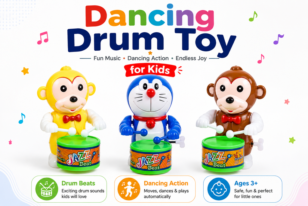 Cute Drumming and Dancing Toy Set for Kids