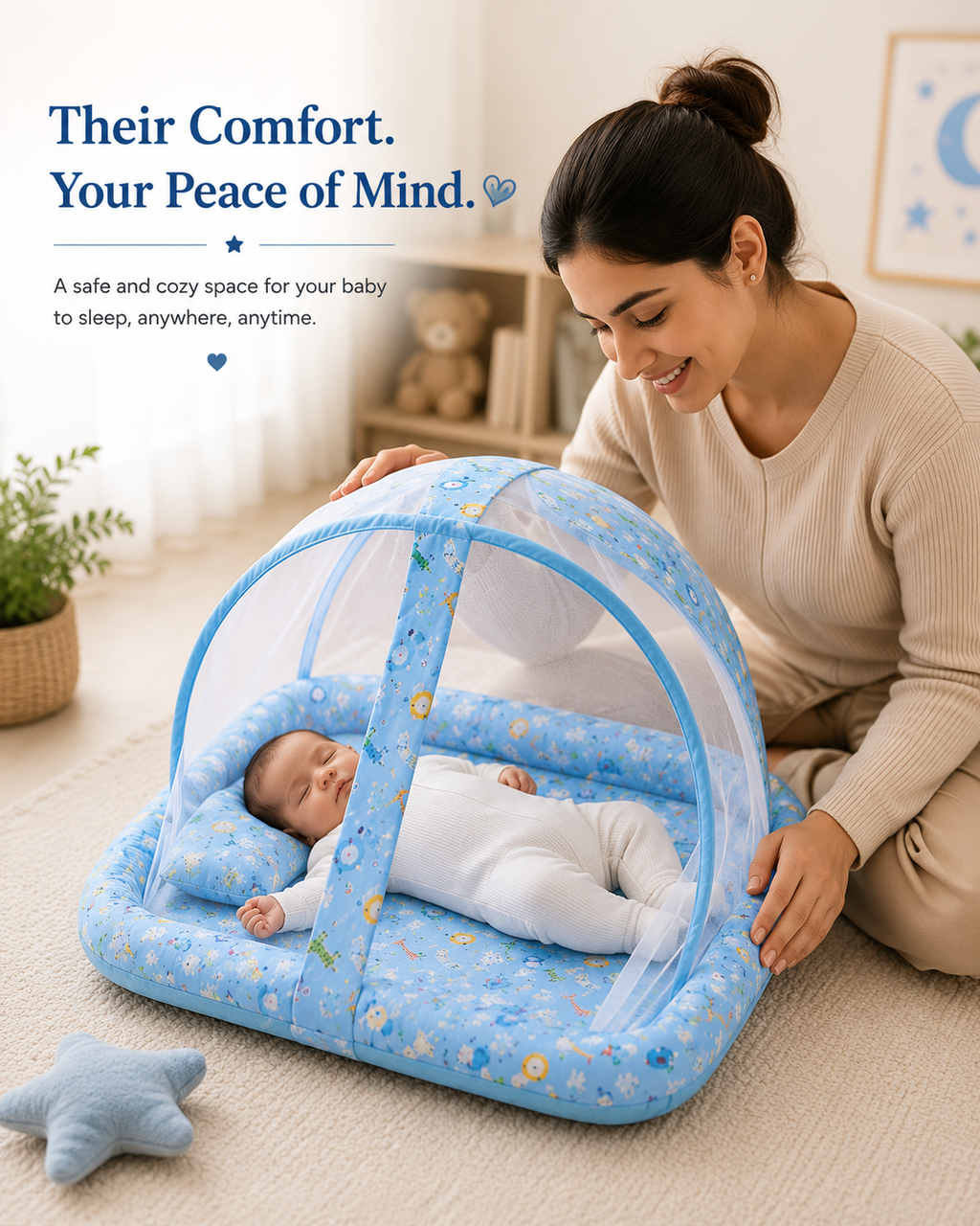 Premium Foldable Baby Mosquito Net Bed
