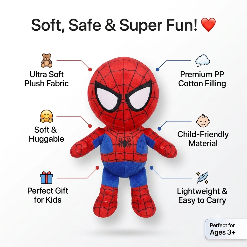 Action Hero Stuffed Toy For Kids